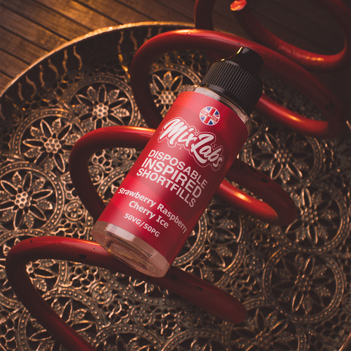 Disposable Inspired 100ml Shortfills - Strawberry Raspberry Cherry Ice