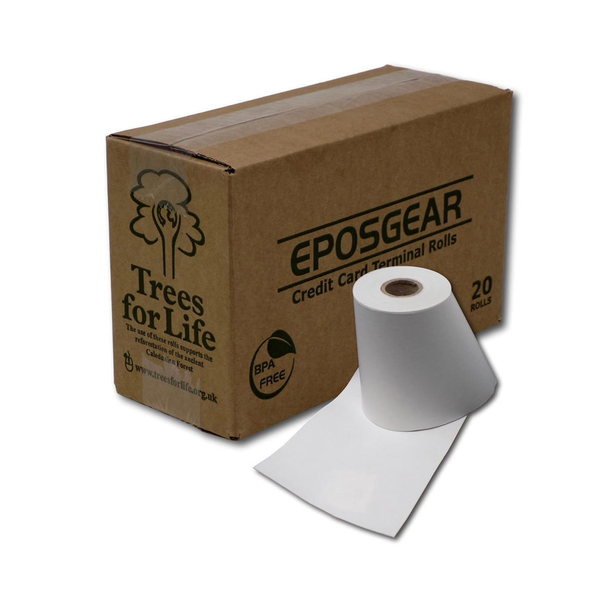 100 Rolls Thermal POS Receipt Paper – 2-1/4 X 85' – Cash Register Credit Card Paper
