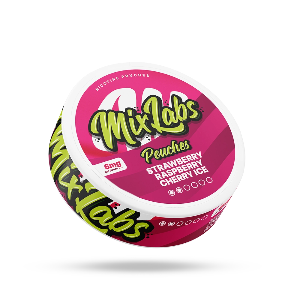 Mix Labs Nicotine Pouches - Strawberry Raspberry Cherry Ice