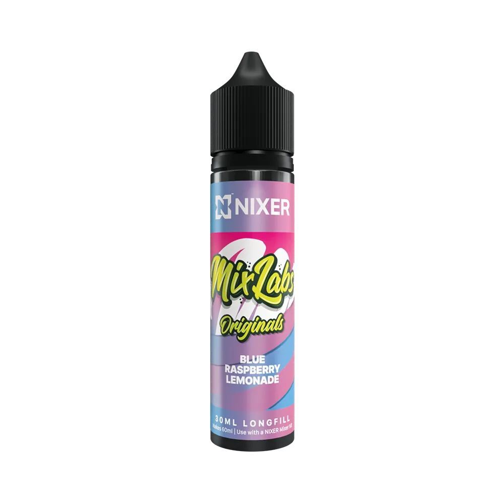 Nixer x Mix Labs Originals - Blue Raspberry Lemonade 30ml Longfill