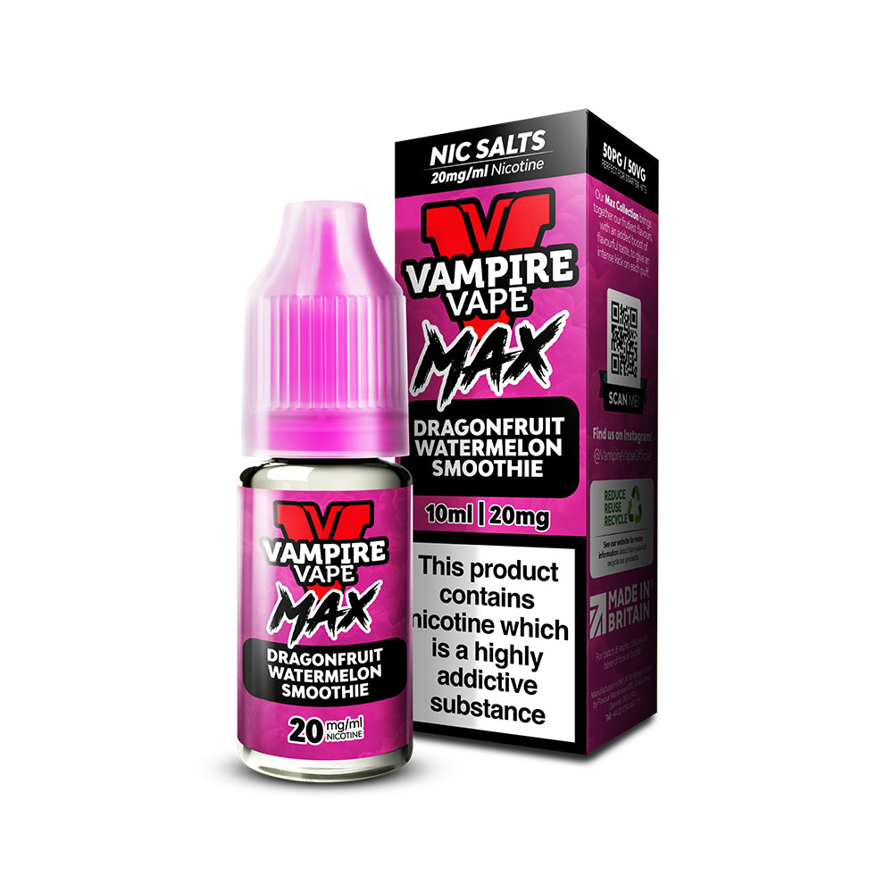 Vampire Vape Max - Dragonfruit Watermelon Smoothie Nic Salt