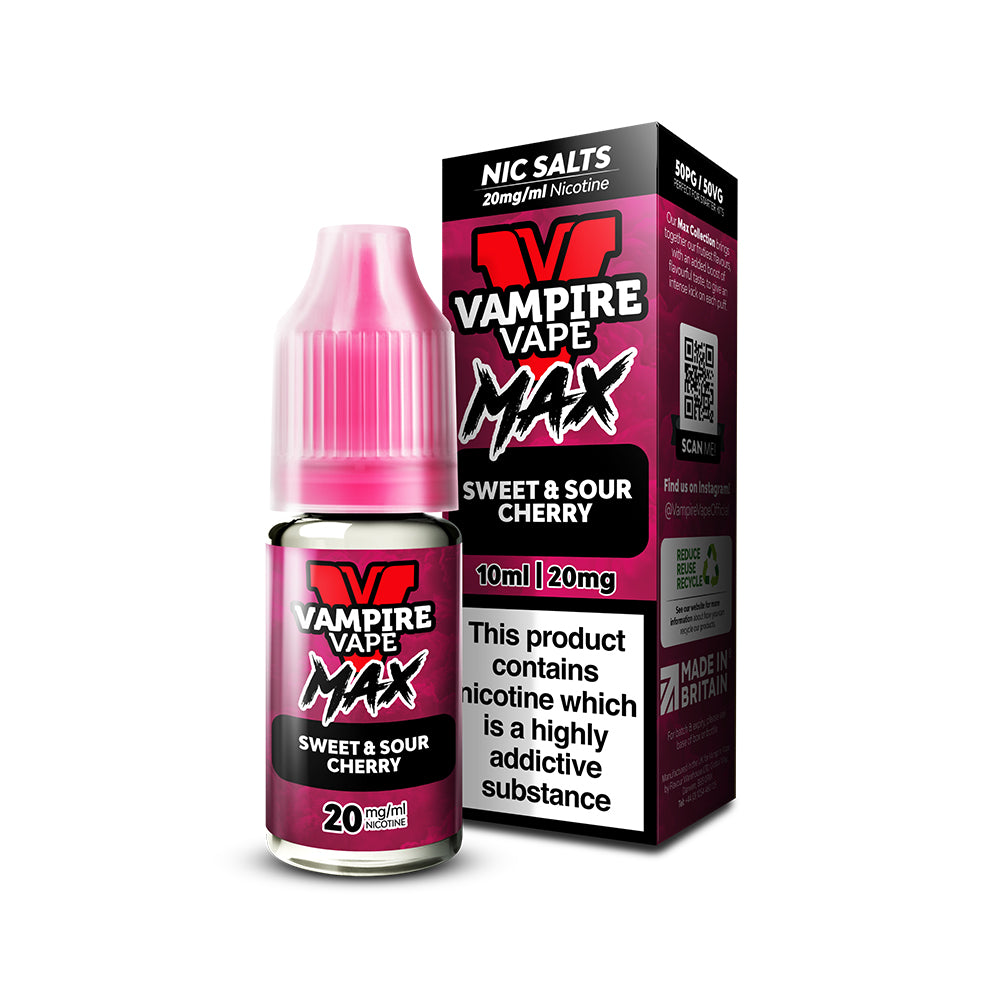 Vampire Vape Max - Sweet & Sour Cherry Nic Salt