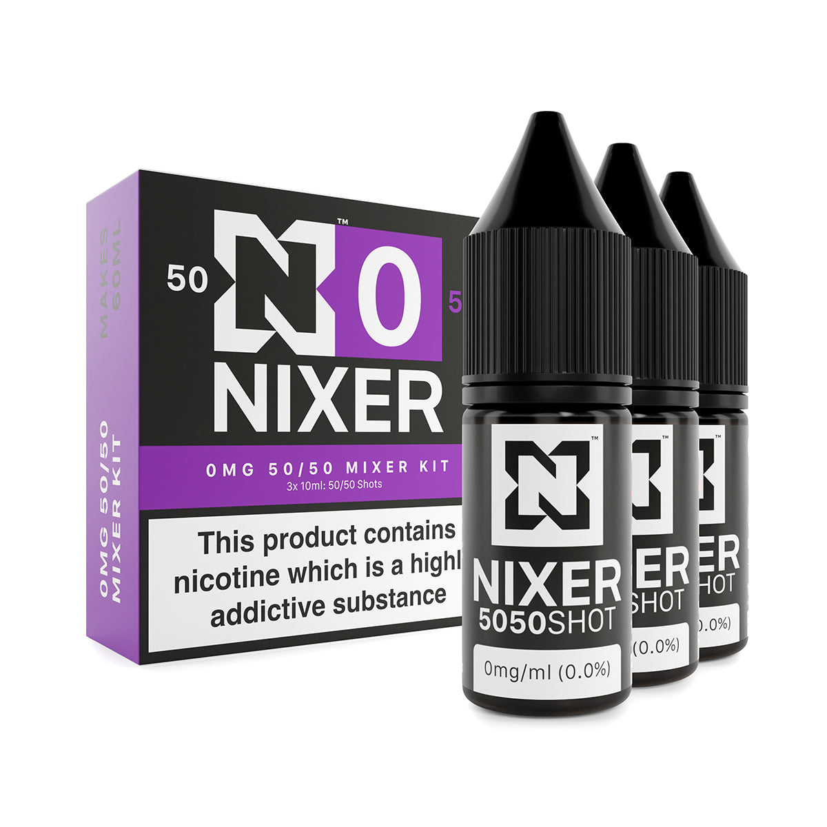Nixer Mixer Kit (3 x 10ml) - Freebase - 50/50