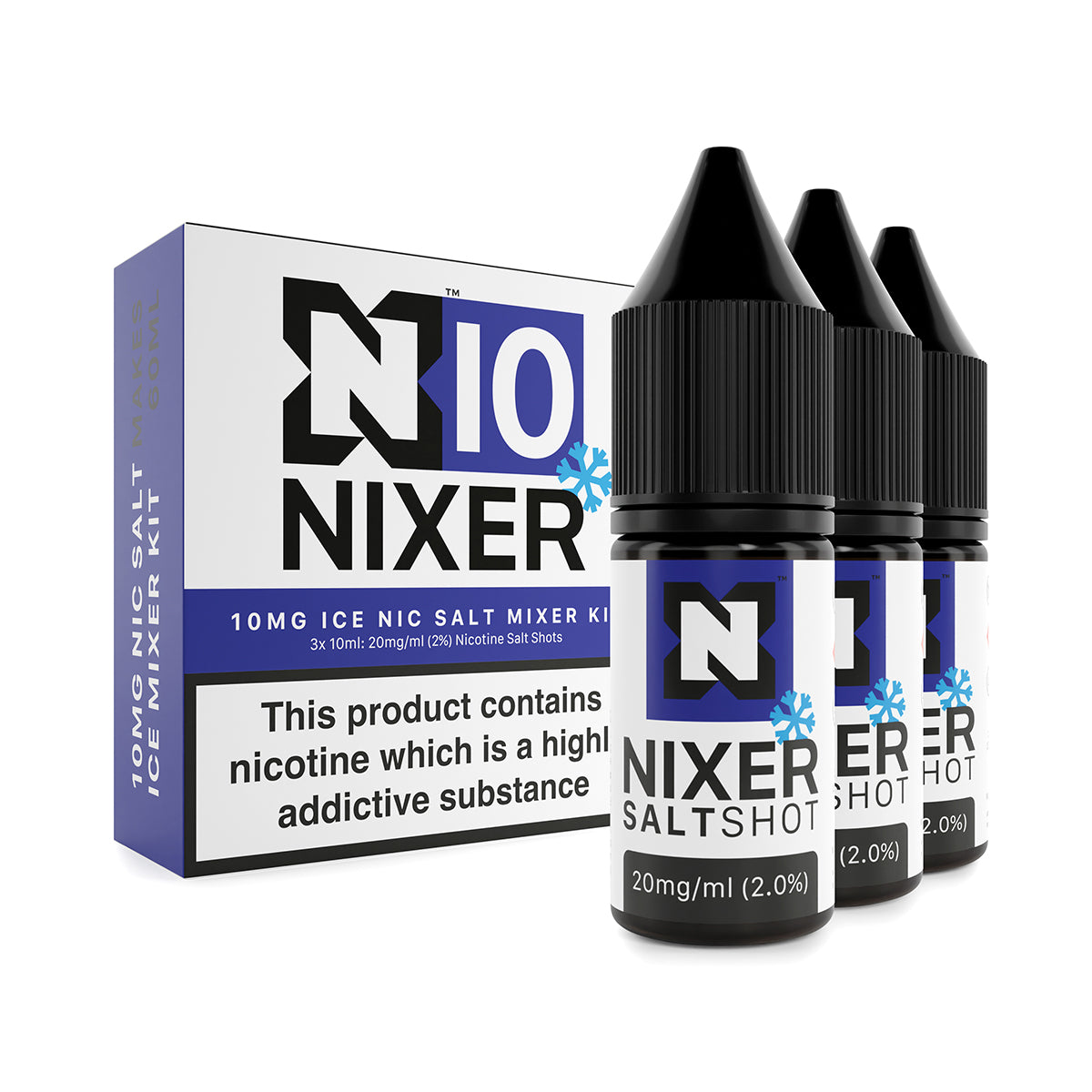 Nixer Mixer Kit (3 x 10ml) - Nic Salt - 50/50