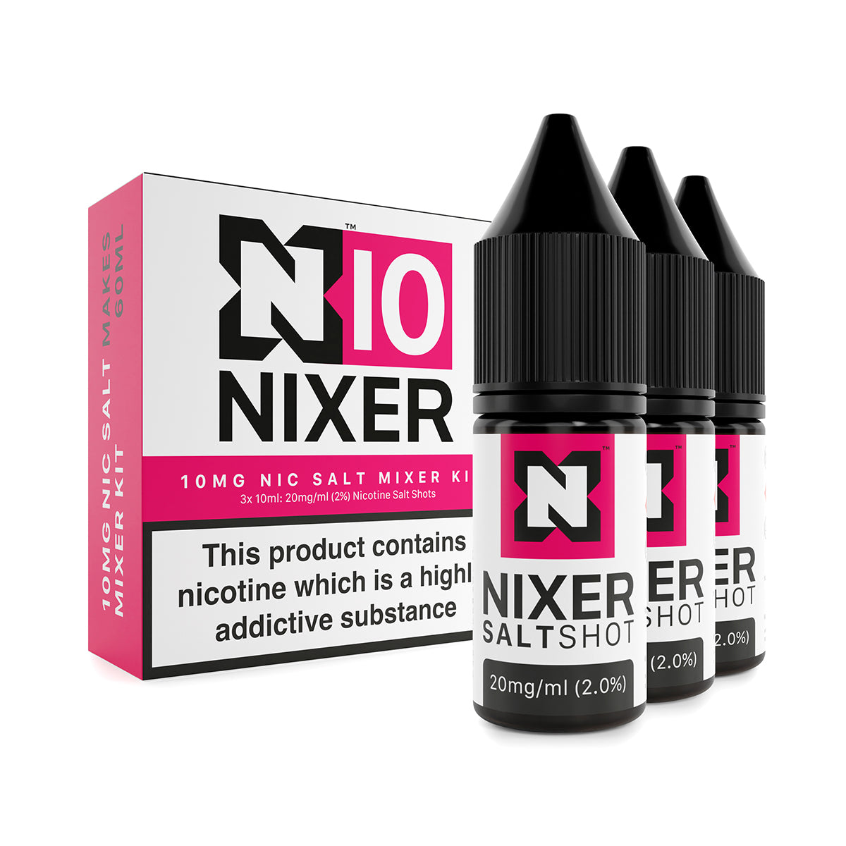 Nixer Mixer Kit (3 x 10ml) - Nic Salt - 50/50