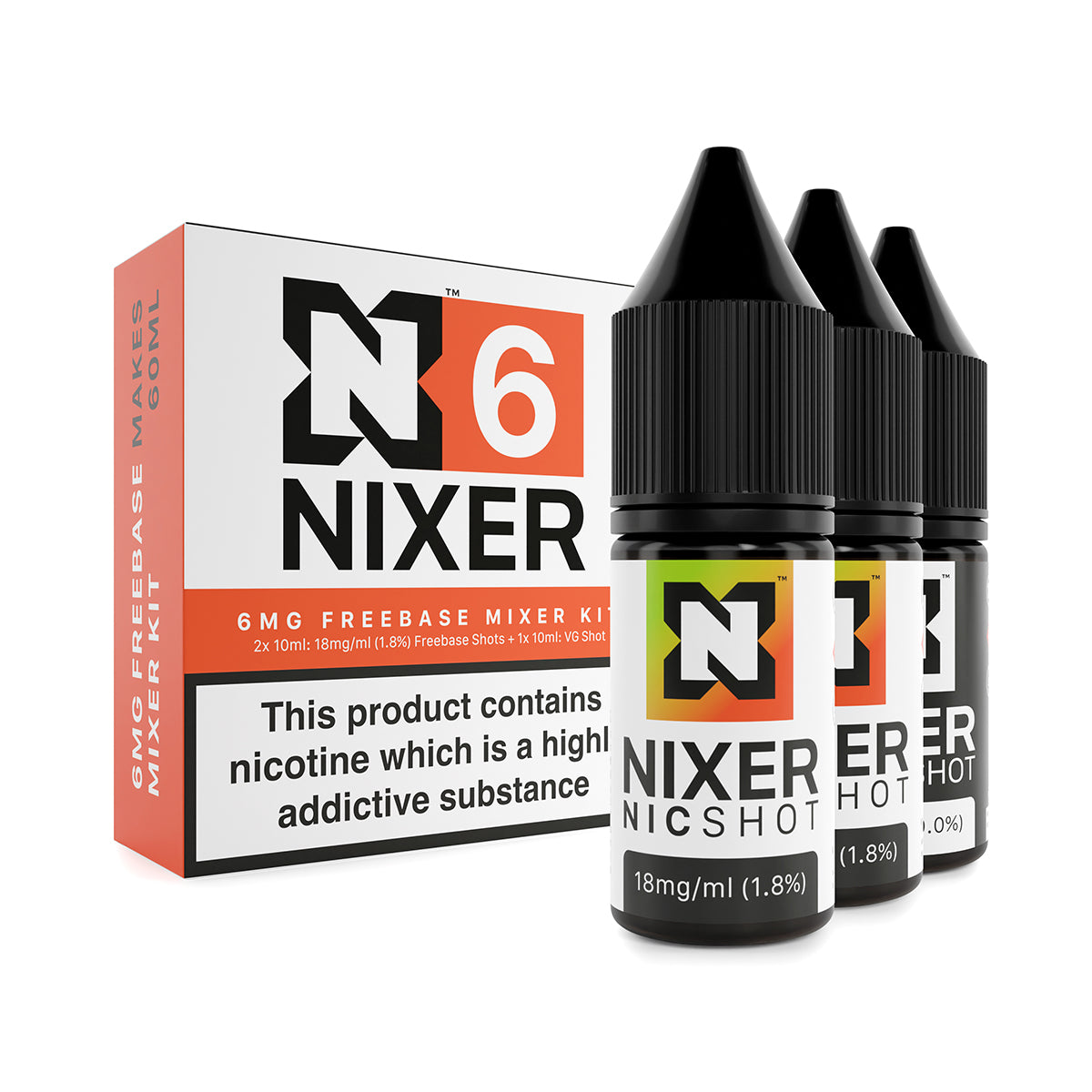 Nixer Mixer Kit (3 x 10ml) - Freebase - 70/30