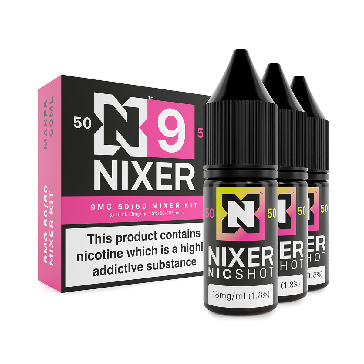 Nixer Mixer Kit (3 x 10ml) - Freebase - 50/50