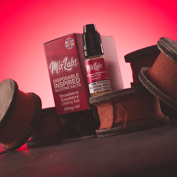Disposable Inspired Strawberry Raspberry Cherry Ice Nicotine Salt 10