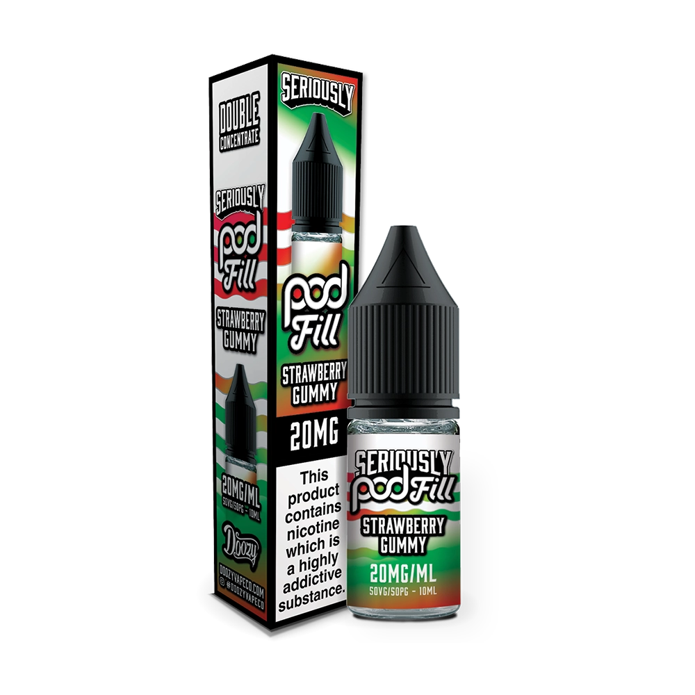 Seriously Pod Fill - Strawberry Gummy Nic Salt 10ml