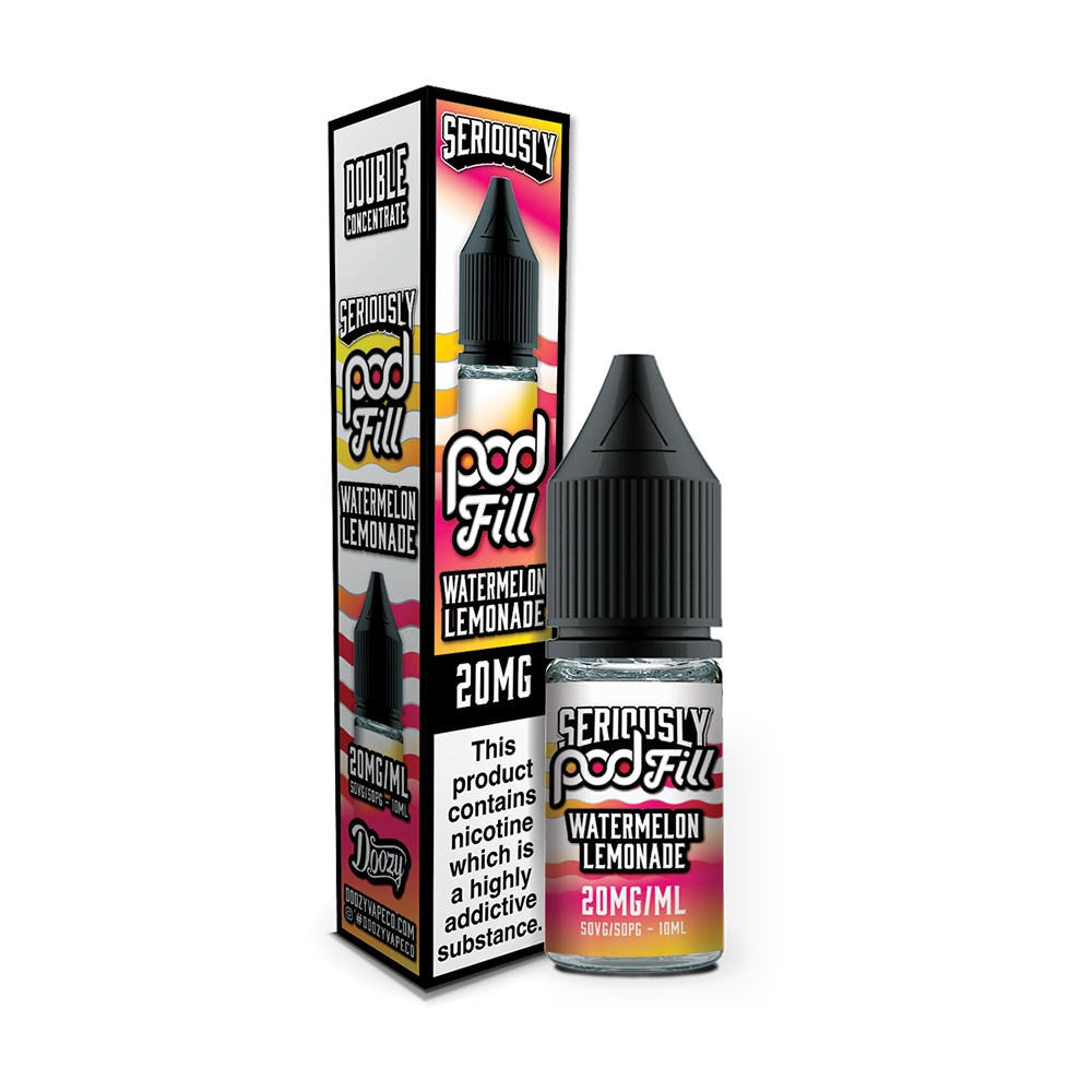 Seriously Pod Fill - Watermelon Lemonade Nic Salt 10ml