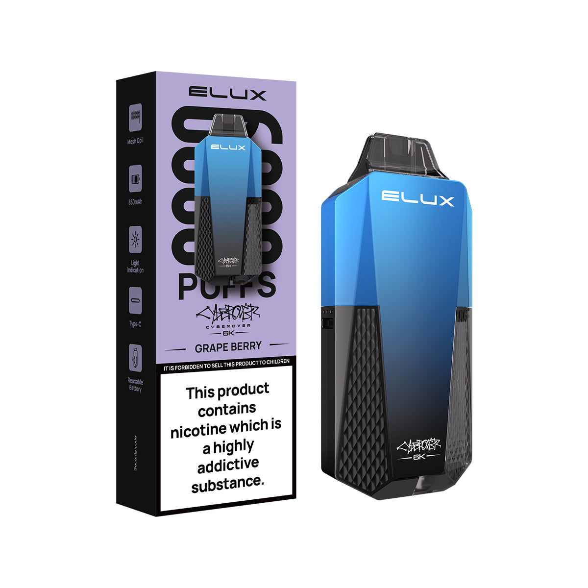 Elux Cyberover 6K Prefilled Pod Kit
