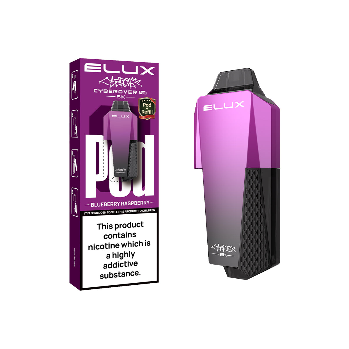 Elux Cyberover 6K Replaceable Pods