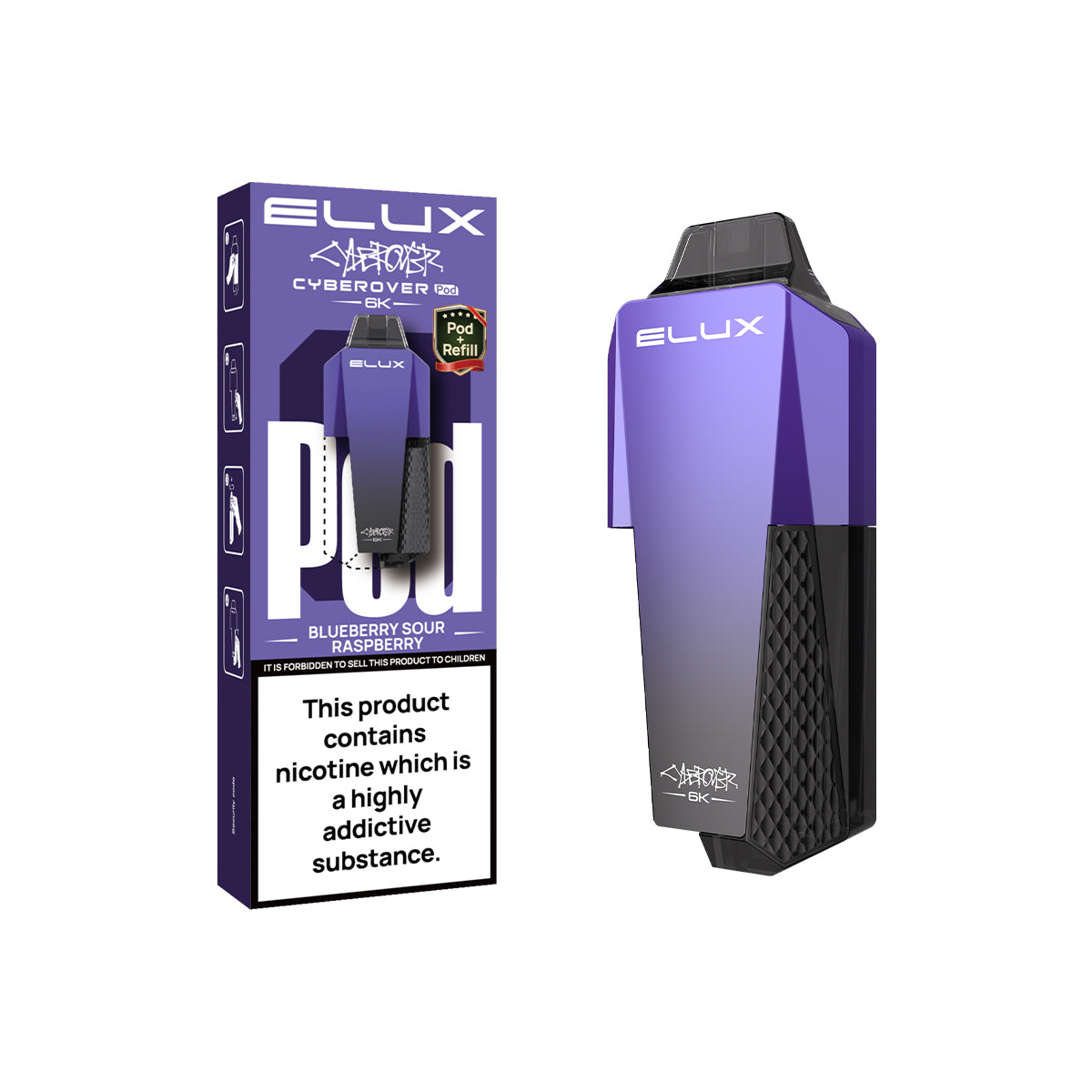Elux Cyberover 6K Replaceable Pods