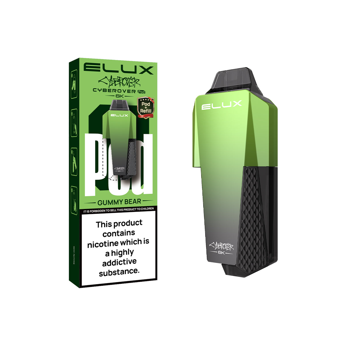 Elux Cyberover 6K Replaceable Pods
