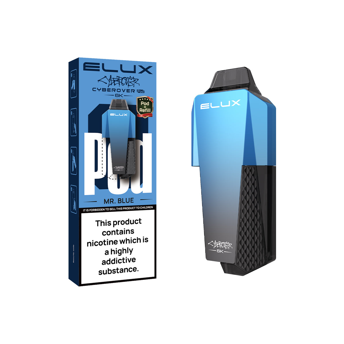 Elux Cyberover 6K Replaceable Pods