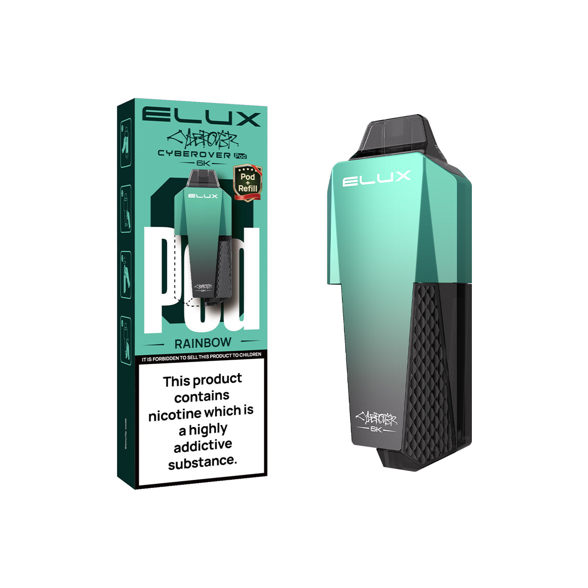 Elux Cyberover 6K Replaceable Pods
