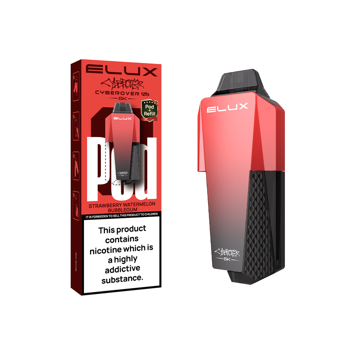 Elux Cyberover 6K Replaceable Pods