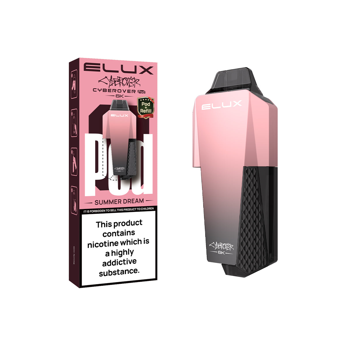 Elux Cyberover 6K Replaceable Pods