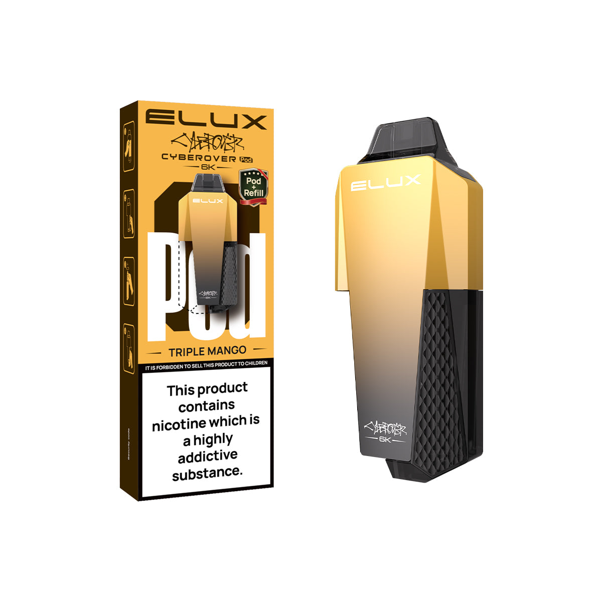 Elux Cyberover 6K Replaceable Pods