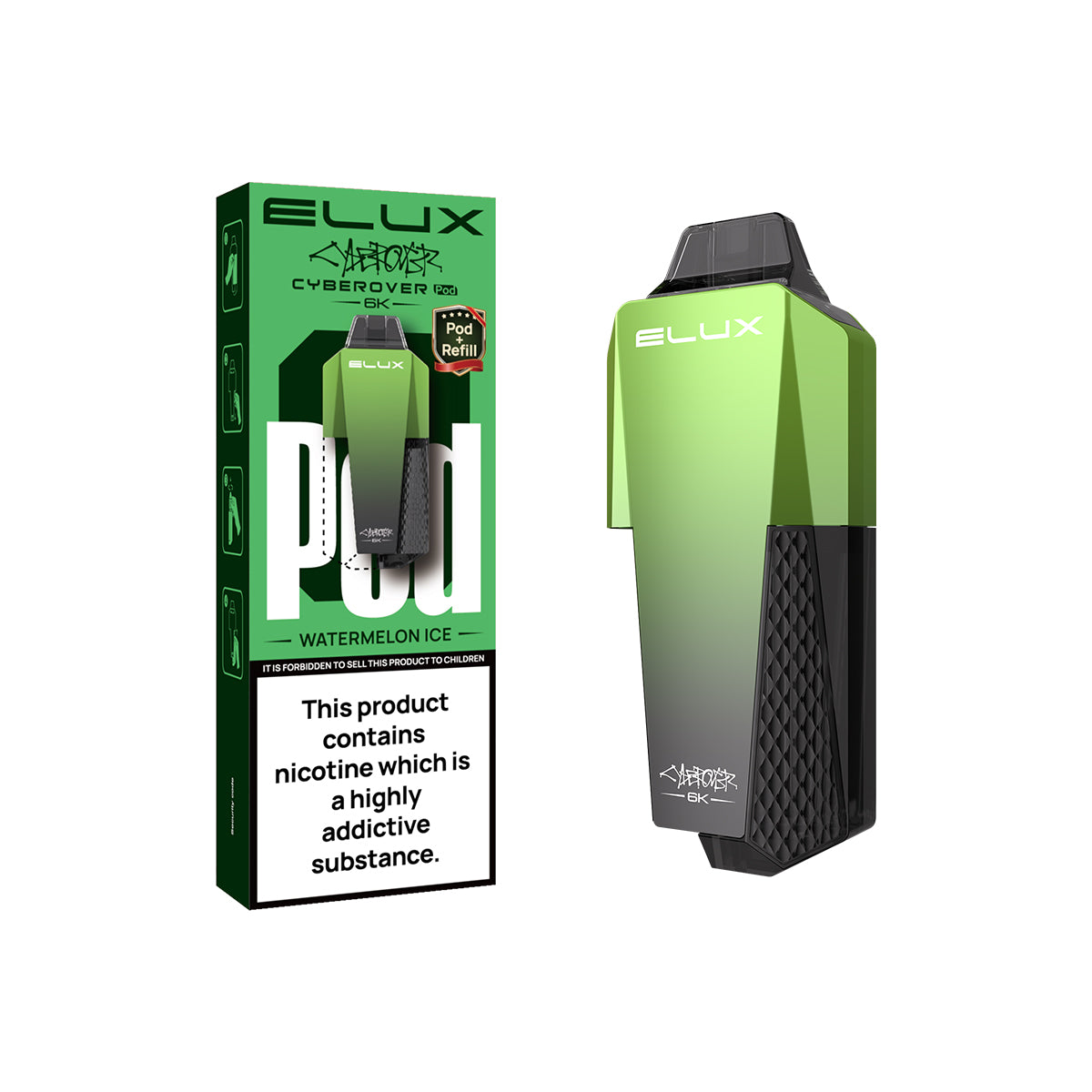 Elux Cyberover 6K Replaceable Pods