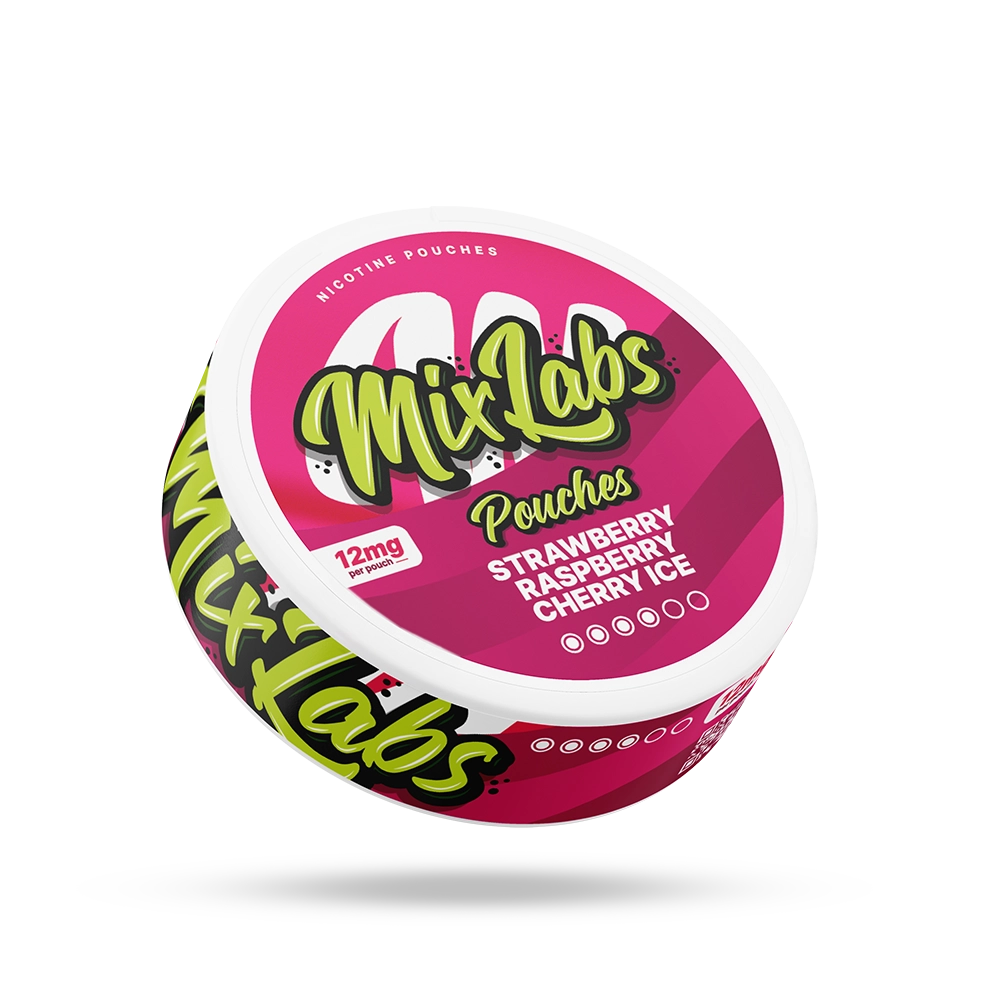 Mix Labs Nicotine Pouches - Strawberry Raspberry Cherry Ice