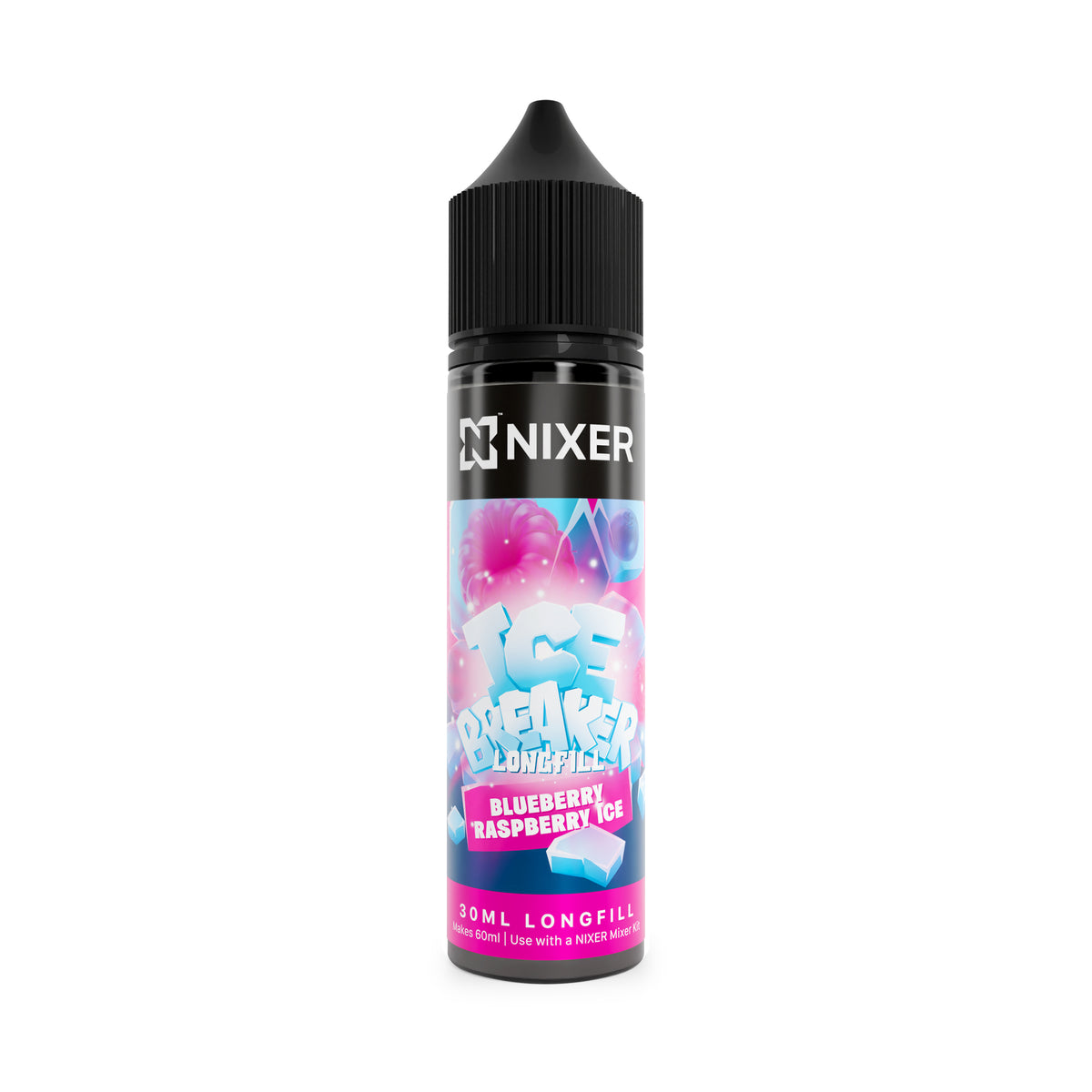 Nixer x Ice Breaker - Blue Raspberry Ice 30ml Longfill – Mix Labs UK Ltd