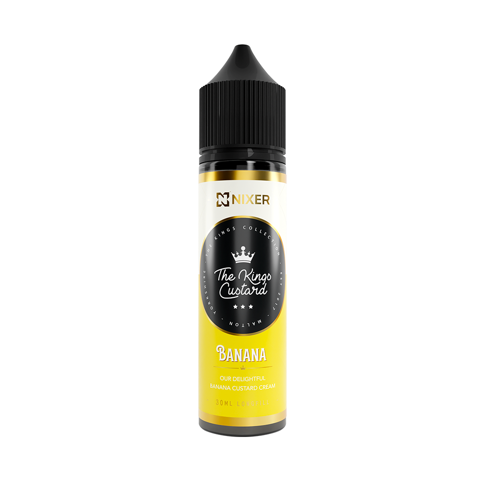 Nixer x The Kings Custard - Banana 30ml Longfill