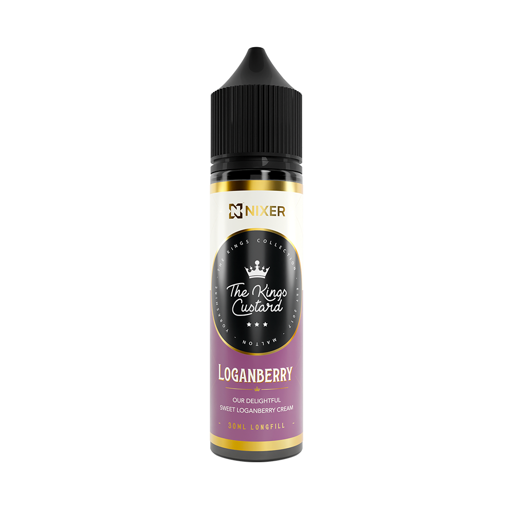 Nixer x The Kings Custard - Loganberry 30ml Longfill